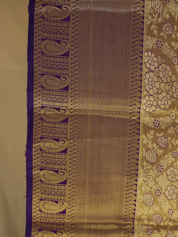 Mustard_Yellow_Kanchipuram_Inspired_Semi_Silk_Saree_With_Contrast_Border