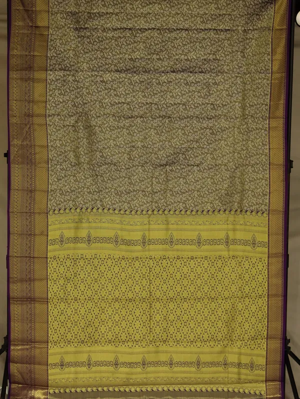 Peach_Kanchipuram_Inspired_Semi_Silk_Saree_With_Contrast_Border