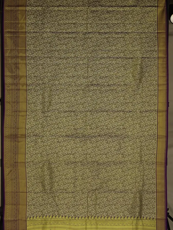 Peach_Kanchipuram_Inspired_Semi_Silk_Saree_With_Contrast_Border