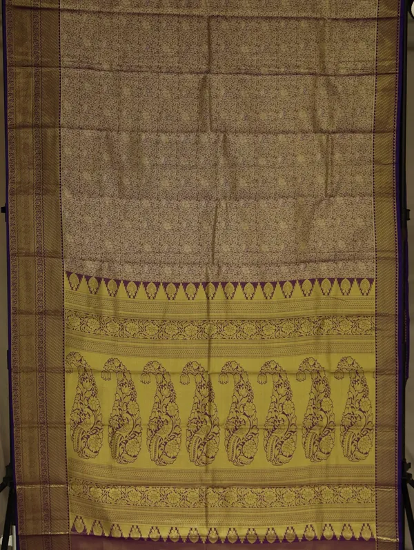 Beige_Gold_Kanchipuram_Inspired_Semi_Silk_Saree_With_Wide_Contrast_Border