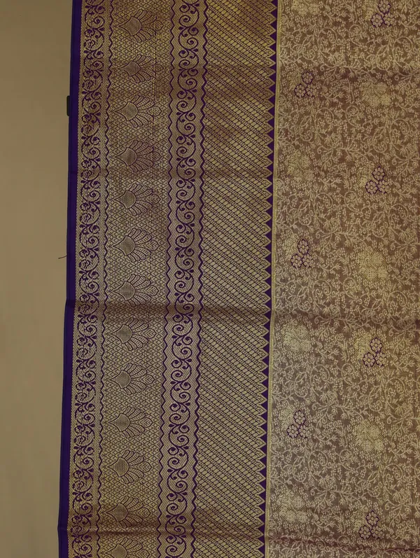 Beige_Gold_Kanchipuram_Inspired_Semi_Silk_Saree_With_Wide_Contrast_Border