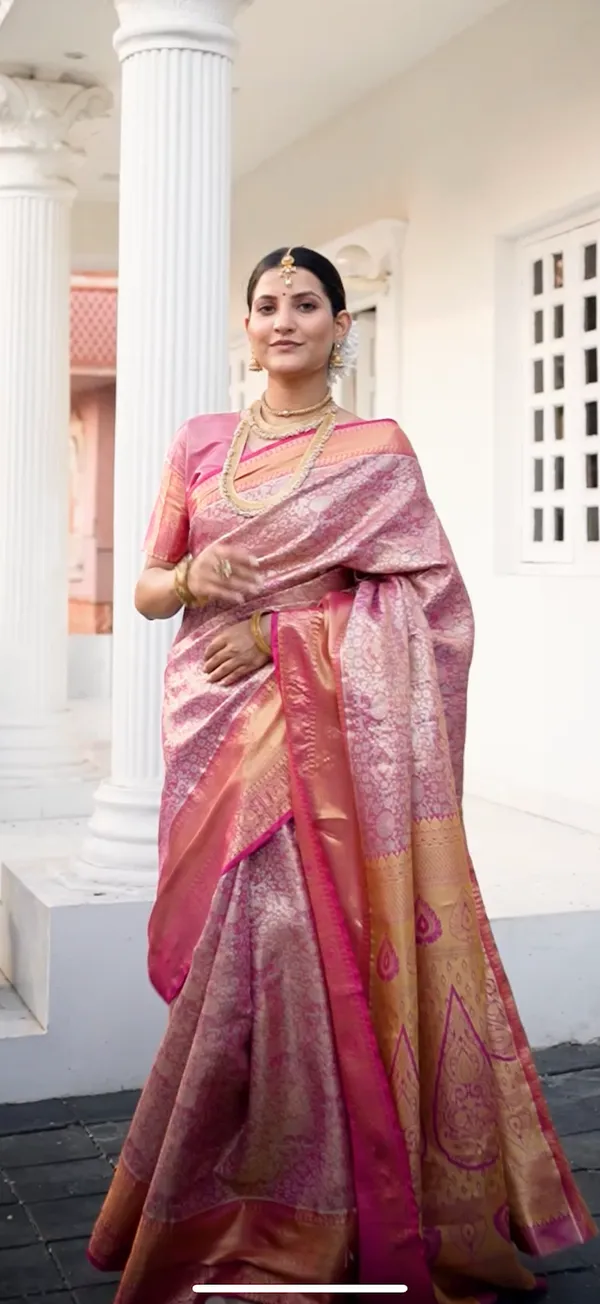 Rose_Pink_Kanchipuram_Inspired_Semi_Silk_Saree_With_Floral_Zari_Brocade_&_Bridal_Pallu