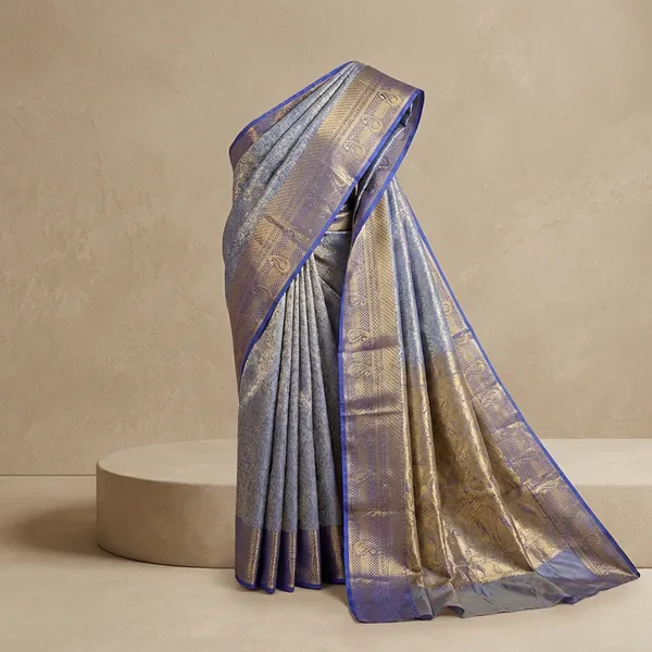 Royal_Blue_&_Steel_Grey_Kanchipuram_Inspired_Semi_Silk_Saree_With_Zari_Brocade_&_Bridal_Pallu