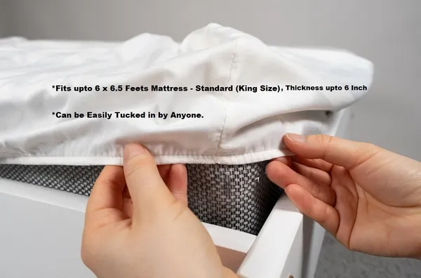 ELITE_-_FIT_Elasticated_Fitted_Bedsheet_with_All-Around_Elastic_|_Wrinkle-Free_Poly_Cotton_Blend_|_Perfect_Fit_for_Mattress_up_to_6_Inches_|_Soft,_Breathable_&_Easy_Care