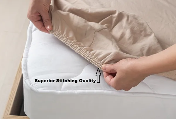 ELITE_-_FIT_Elasticated_Fitted_Bedsheet_with_All-Around_Elastic_|_Wrinkle-Free_Poly_Cotton_Blend_|_Perfect_Fit_for_Mattress_up_to_6_Inches_|_Soft,_Breathable_&_Easy_Care