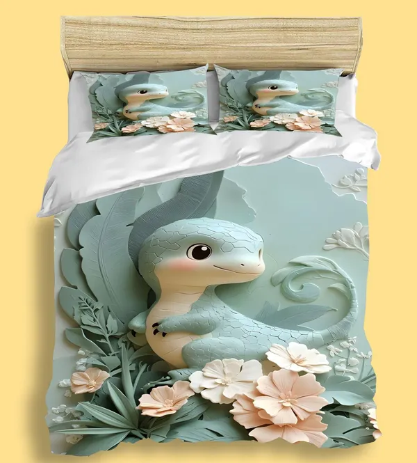 Kozy_Kids_Printed_King_Size_1_Bedsheet_With_2_Pillow_Covers_For_Kids_Room_-_Baby_Dino
