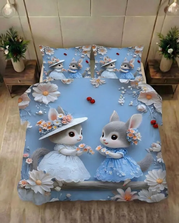 Kozy_Kids_Printed_King_Size_1_Bedsheet_With_2_Pillow_Covers_For_Kids_Room_-_Squrals