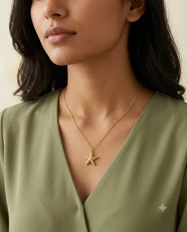 Gold_Tone_Starfish_Pendant_Necklace_for_Women