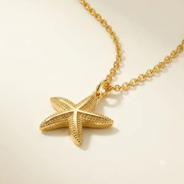 Gold_Tone_Starfish_Pendant_Necklace_for_Women