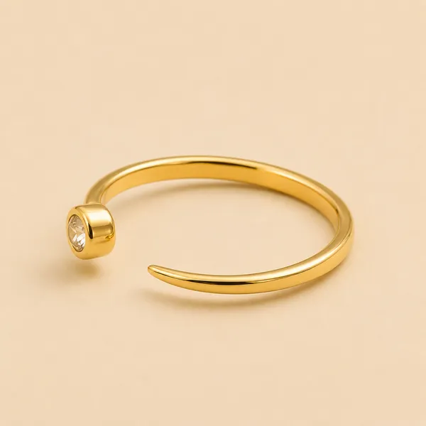 Gold_Tone_925_Silver_Open_Ring_for_Women