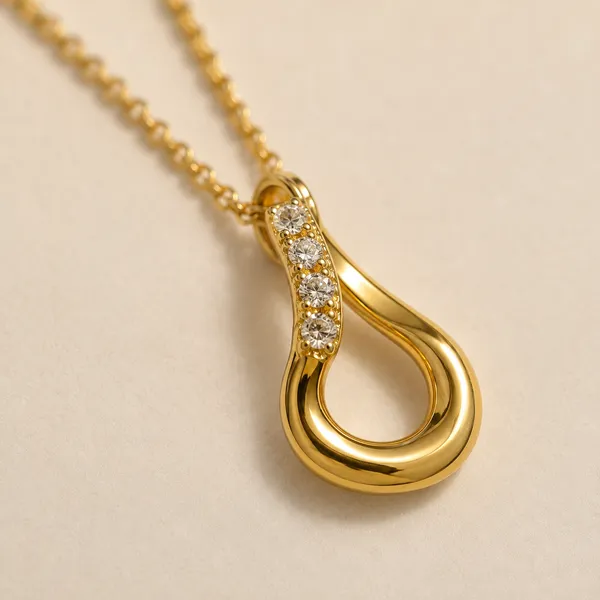 Gold_Tone_Loop_Pendant_Necklace_for_Women