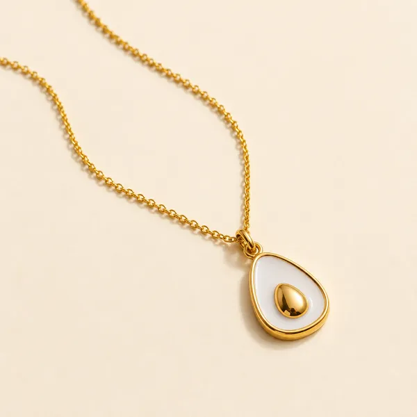 Gold_Tone_Teardrop_Pendant_Necklace_for_Women