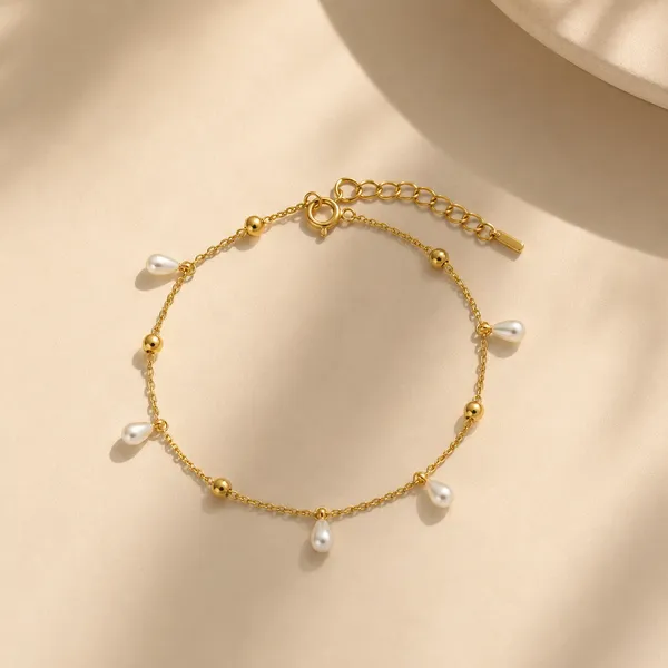 Gold_Tone_Pearl_Drop_Bracelet_for_Women