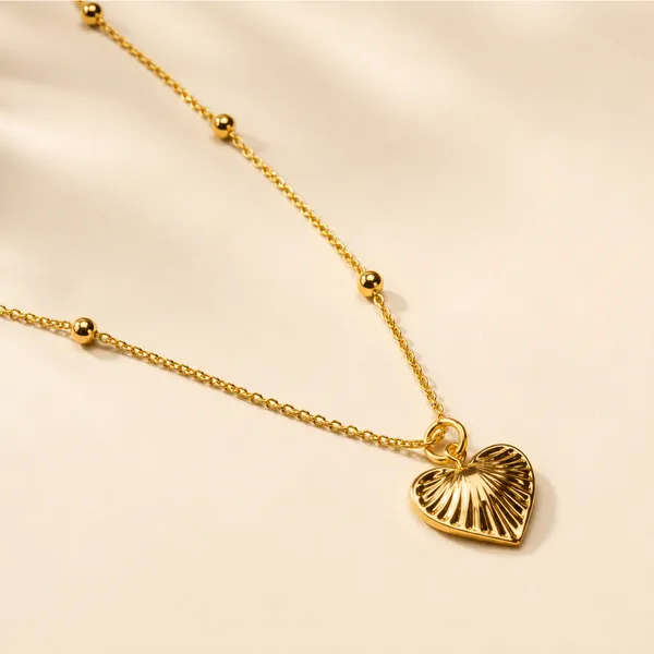 Gold_Tone_Beaded_Heart_Pendant_Necklace_for_Women