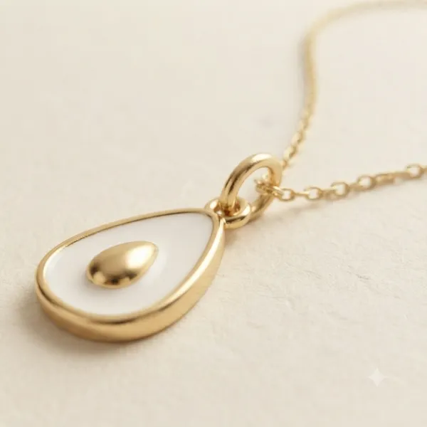 Gold_Tone_Teardrop_Pendant_Necklace_for_Women