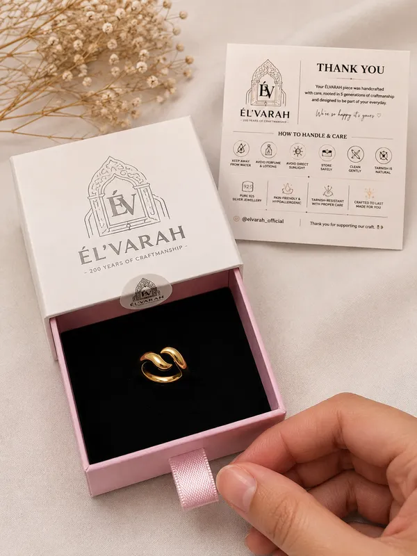 Gold_Tone_Wave_Open_Ring_for_Women