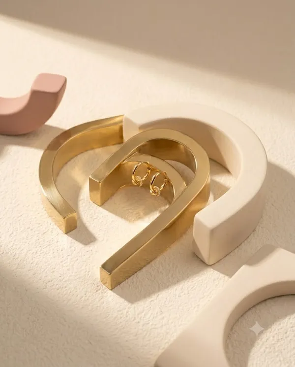 Gold_Tone_Knot_Detail_Huggie_Hoop_Earrings_for_Women