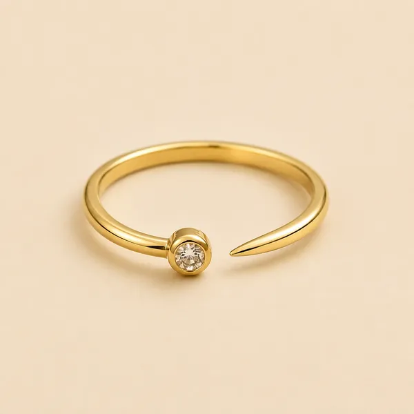Gold_Tone_925_Silver_Open_Ring_for_Women