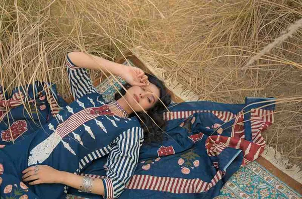 Blue_Pure_Cotton_Kurta_Pant_And_Dupatta_Set_For_Women