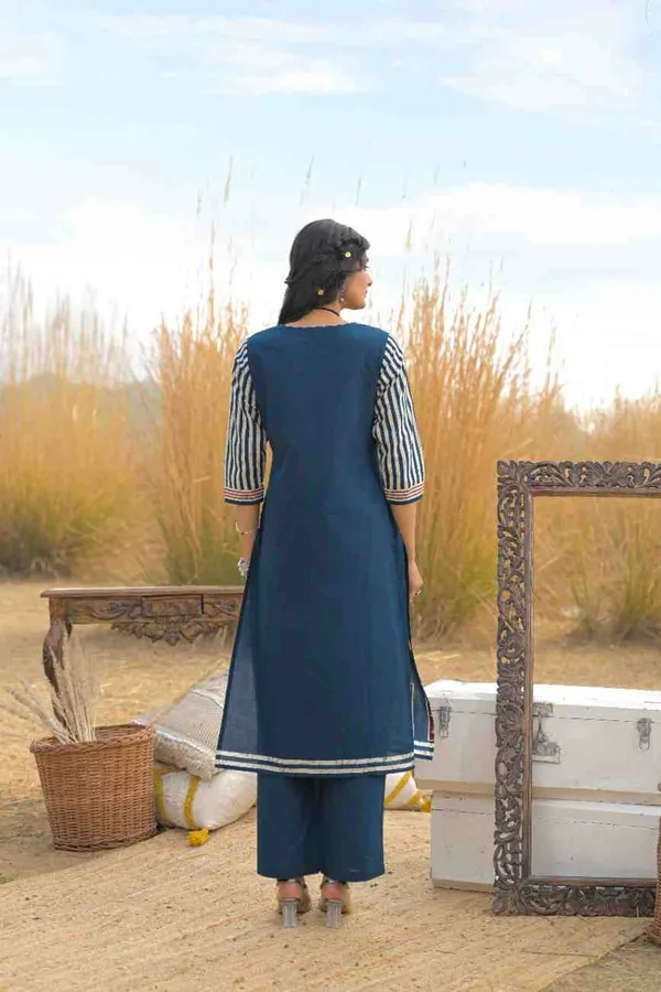 Blue_Pure_Cotton_Kurta_Pant_And_Dupatta_Set_For_Women