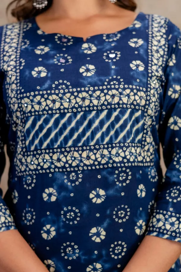 Blue_Pure_Cotton_Kurta_Pant_And_Dupatta_Set_For_Women