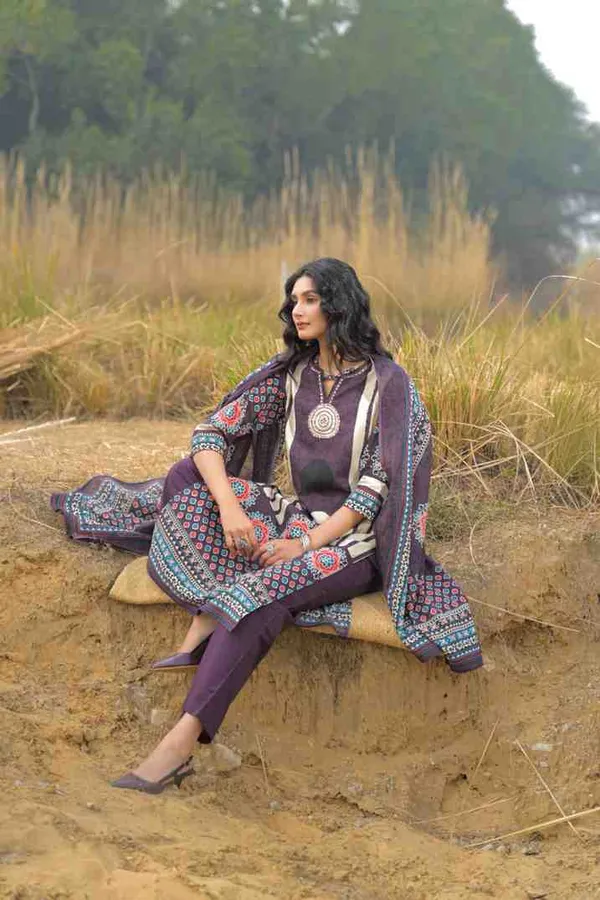 Purple_Pure_Cotton_Kurta_Pant_And_Dupatta_Set_For_Women