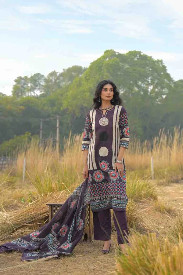 Purple_Pure_Cotton_Kurta_Pant_And_Dupatta_Set_For_Women
