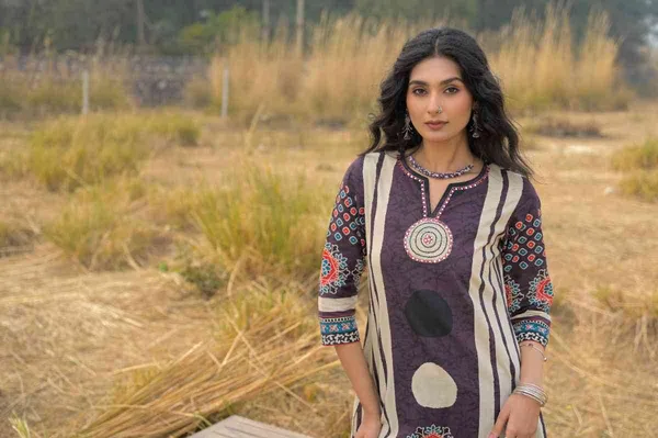Purple_Pure_Cotton_Kurta_Pant_And_Dupatta_Set_For_Women