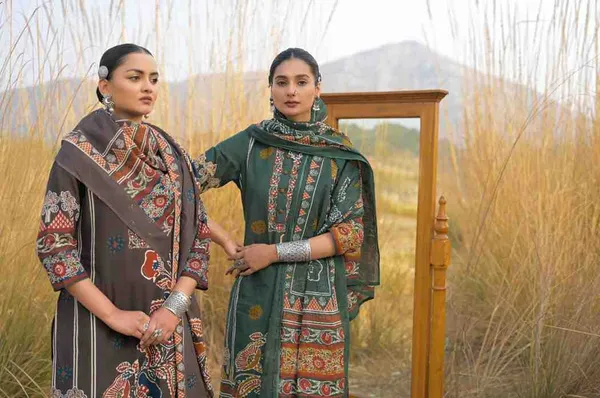 Brown_Pure_Cotton_Kurta_Pant_And_Dupatta_Set_For_Women