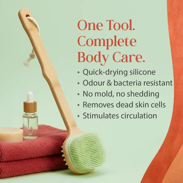 Sage_Fable_BodyLoom_Premium_Silicone_Exfoliant_&_Massager_Bath_Brush_with_Natural_Bamboo_Handle_|_Back_&_Body_Scrubber_|_Dry_&_Wet_Use_|_Premium_Self-Care