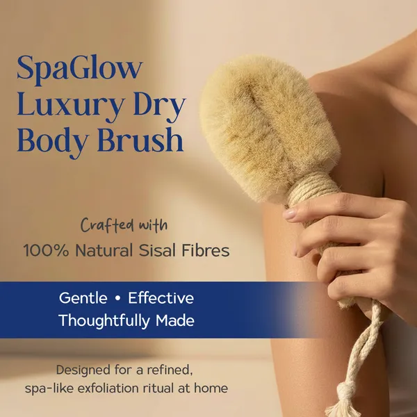 SpaGlow_Luxury_Dry_Body_Brush_|_100%_Natural_Sisal_Fiber_Exfoliating_Brush_for_Glowing_Skin,_Cellulite_&_Lymphatic_Support_|_Precision-Control_Spa_Massage_Brush