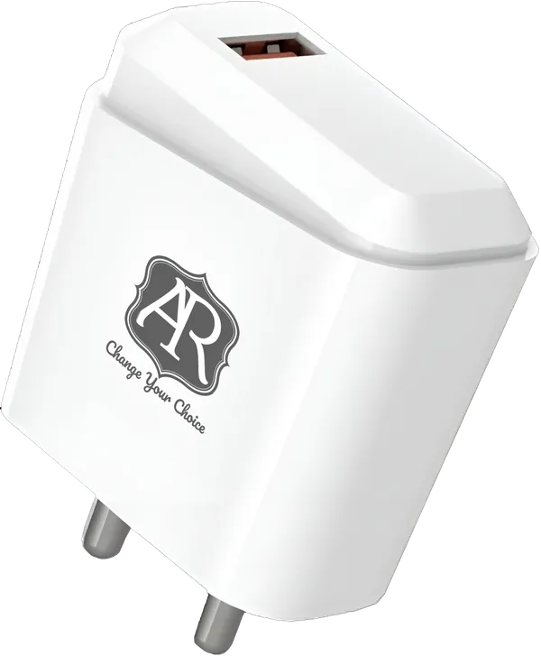 A&R__18W_Compact_Quick_Wall_Charger_|_Type-C_Fast_Charging_Adapter_for_Motorola_Samsung,_Xiaomi_Phones_and_iPhone_(White,_With_Type_C_Cable)