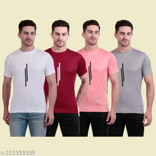 Multicolor_Polyester_Casual_Wear_T-Shirt_For_Men_Pack_Of_4