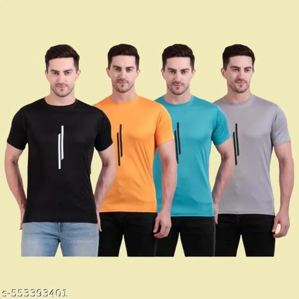 Multicolour_Polyester_Casual_Wear_T-Shirt_For_Men_Pack_Of_4