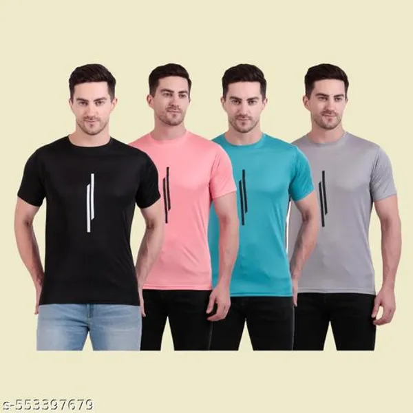 Multicolor_Polyester_Casual_Wear_T-Shirt_For_Men_Pack_Of_4