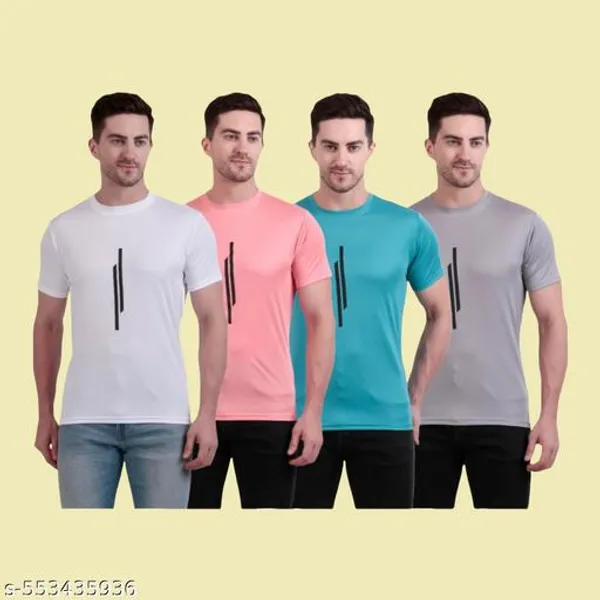 Multicolour_Polyester_Casual_Wear_T-Shirt_For_Men_Pack_Of_4