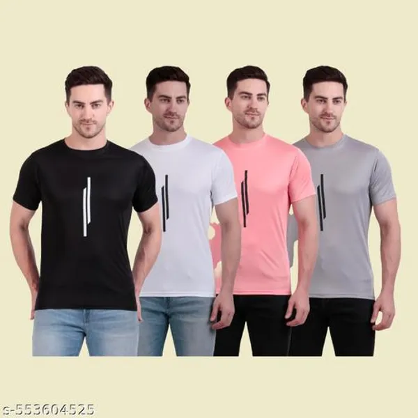 Multicolour_Polyester_Casual_Wear_T-Shirt_For_Men_Pack_Of_4