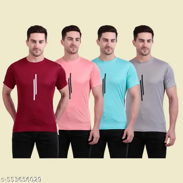 Multicolour_Polyester_Casual_Wear_T-Shirt_For_Men_Pack_Of_4