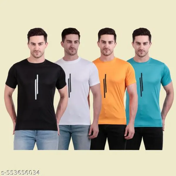 Multicolour_Polyester_Casual_Wear_T-Shirt_For_Men_Pack_Of_4