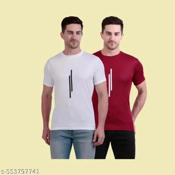 Multicolour_Polyester_Casual_Wear_T-Shirt_For_Men_Pack_Of_2