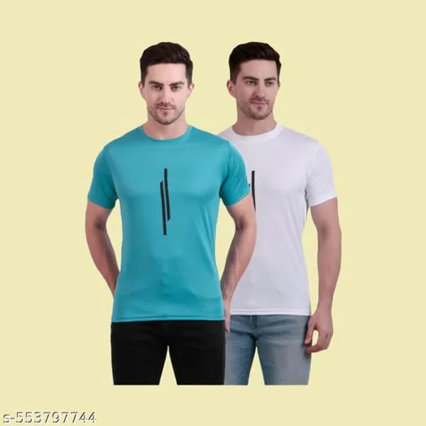 Multicolour_Polyester_Casual_Wear_T-Shirt_For_Men_Pack_Of_2