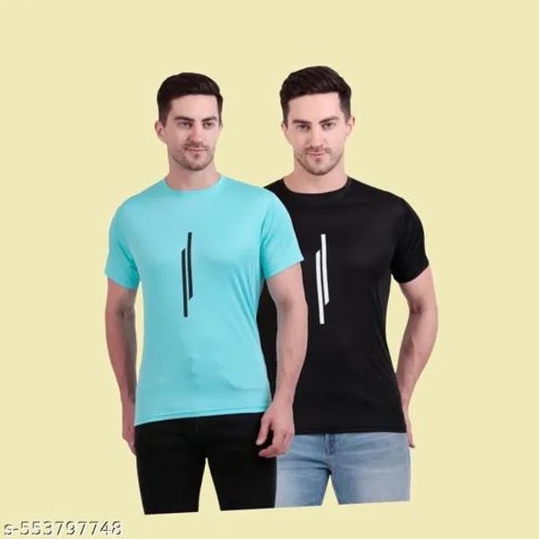 Multicolour_Polyester_Casual_Wear_T-Shirt_For_Men_Pack_Of_2