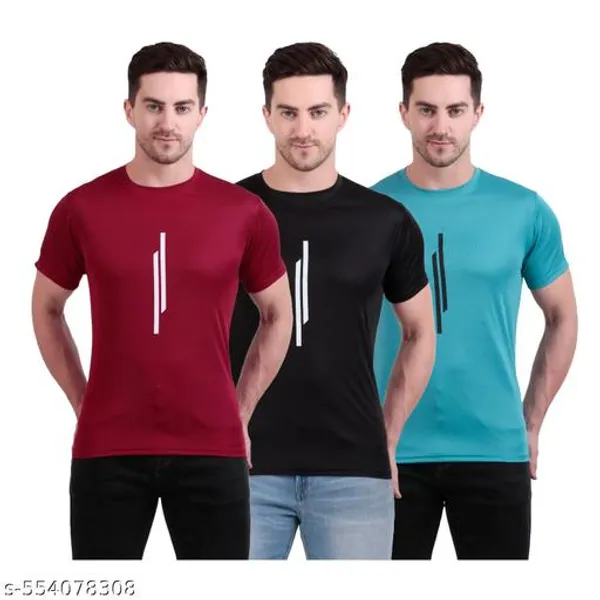 Multicolour_Polyester_Casual_Wear_T-Shirt_For_Men_Pack_Of_3