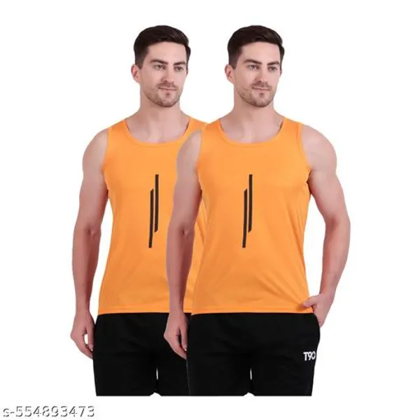 Mustard_Polyester_Casual_Wear_T-Shirt_For_Men_Pack_Of_2