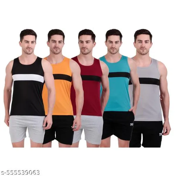 Multicolour_Polyester_Casual_Wear_T-Shirt_For_Men_Pack_Of_5