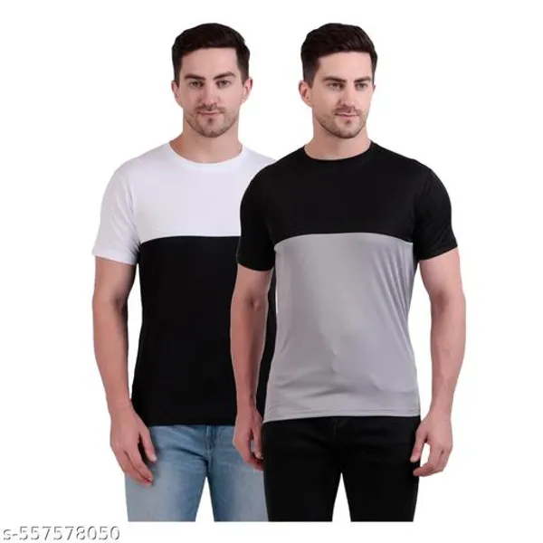 Multicolour_Polyester_Casual_Wear_T-Shirt_For_Men_Pack_Of_2