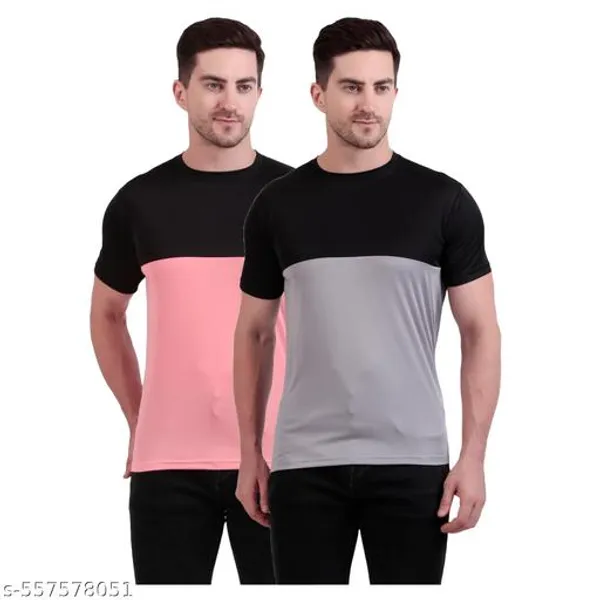 Multicolour_Polyester_Casual_Wear_T-Shirt_For_Men_Pack_Of_2