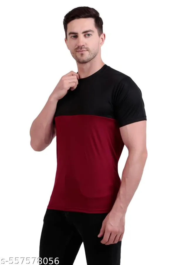 Multicolour_Polyester_Casual_Wear_T-Shirt_For_Men_Pack_Of_2