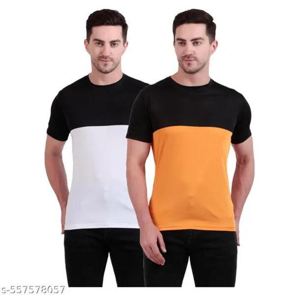 Multicolour_Polyester_Casual_Wear_T-Shirt_For_Men_Pack_Of_2