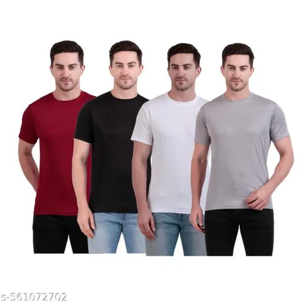 Multicolour_Polyester_Casual_Wear_T-Shirt_For_Men_Pack_Of_4